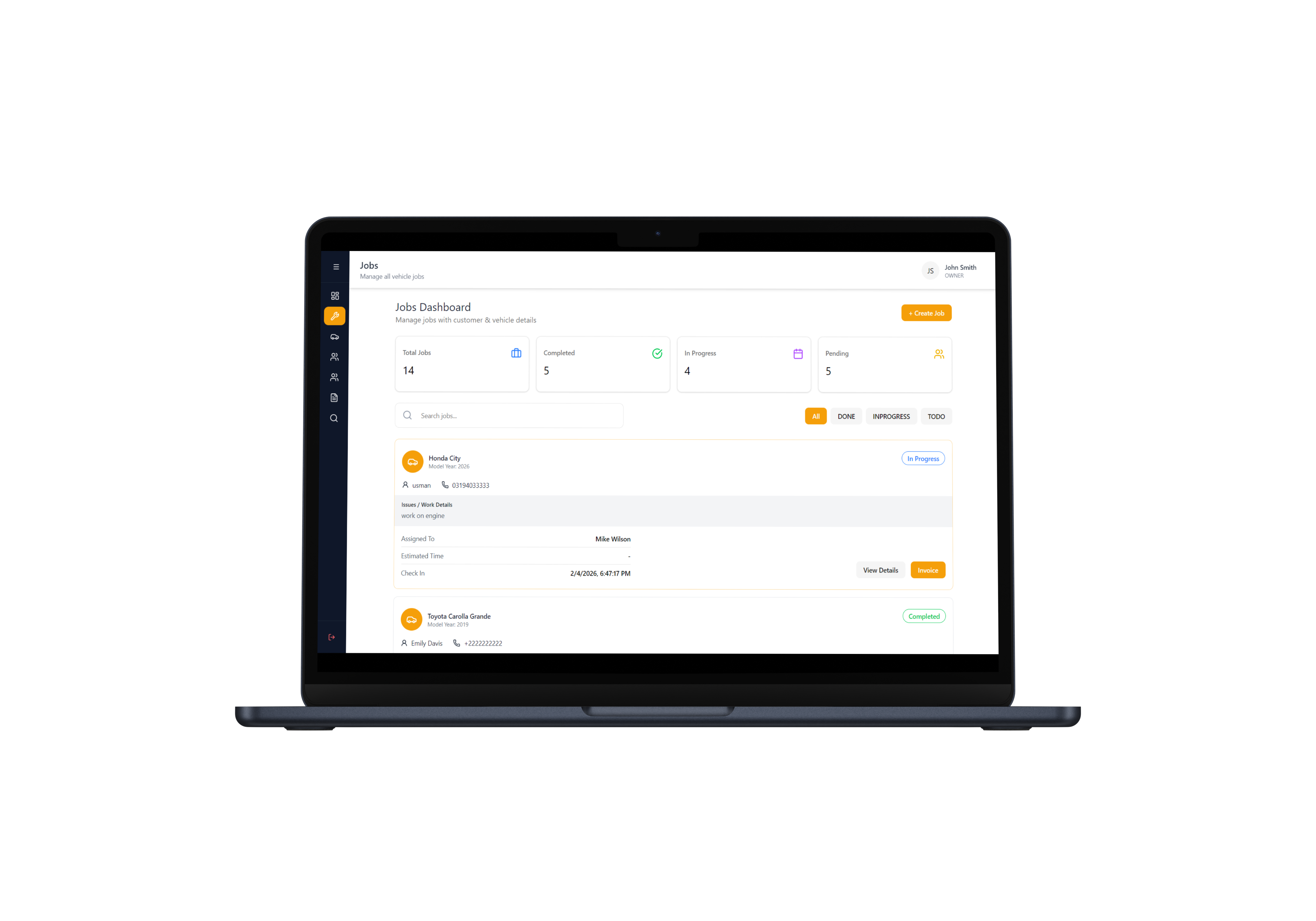 Chaotic workshop with scattered papers and spreadsheets